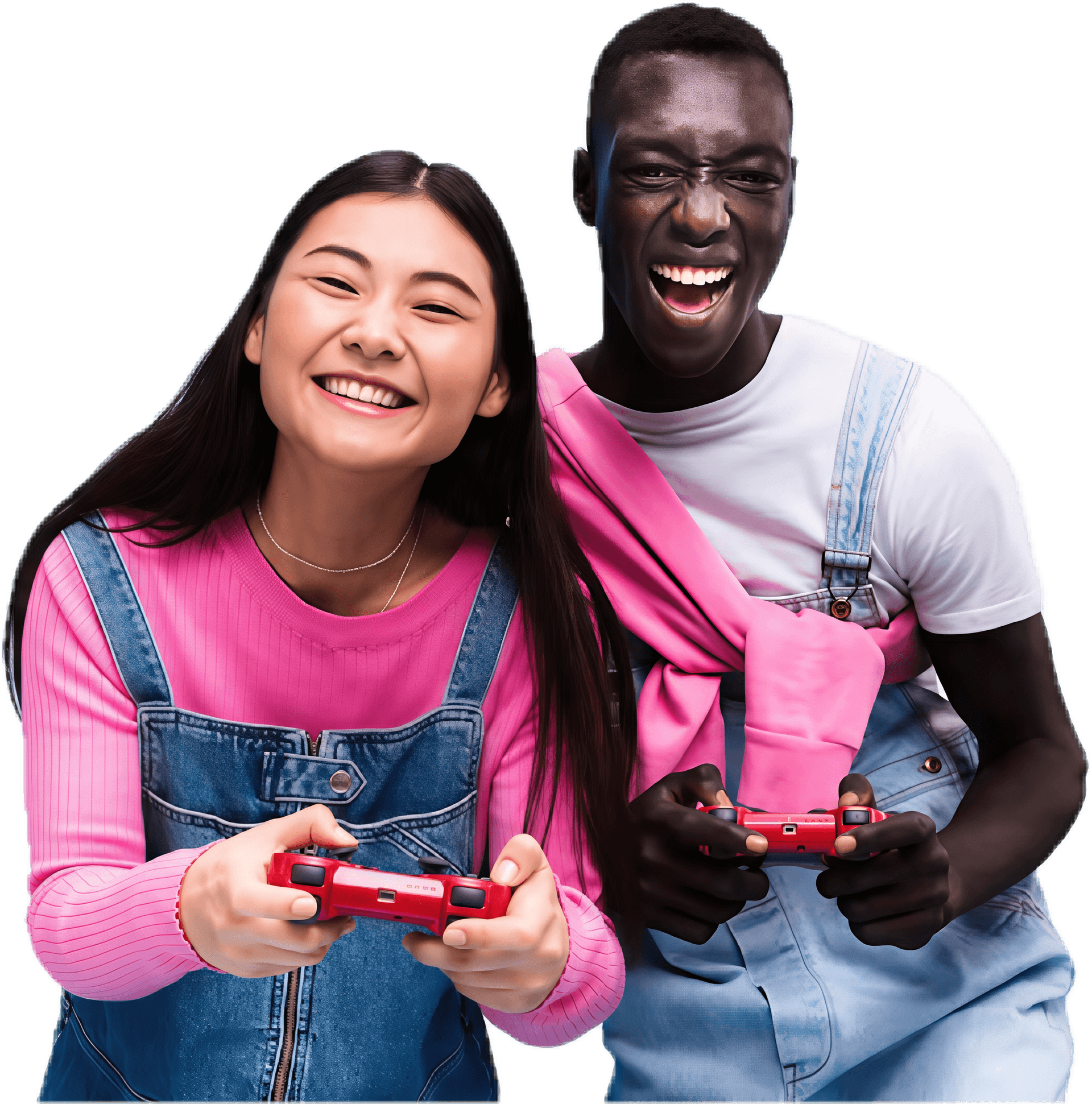 Jovens jogando games